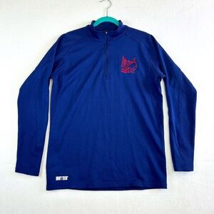 Drift Creek Alaska Wild Gear Long Sleeve Activewear 1/4 Zip Shirt Size M